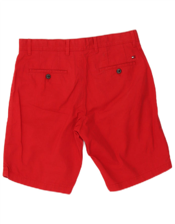 Tommy Hilfiger Mens Chino Shorts W30 Médio Algodão Vermelho