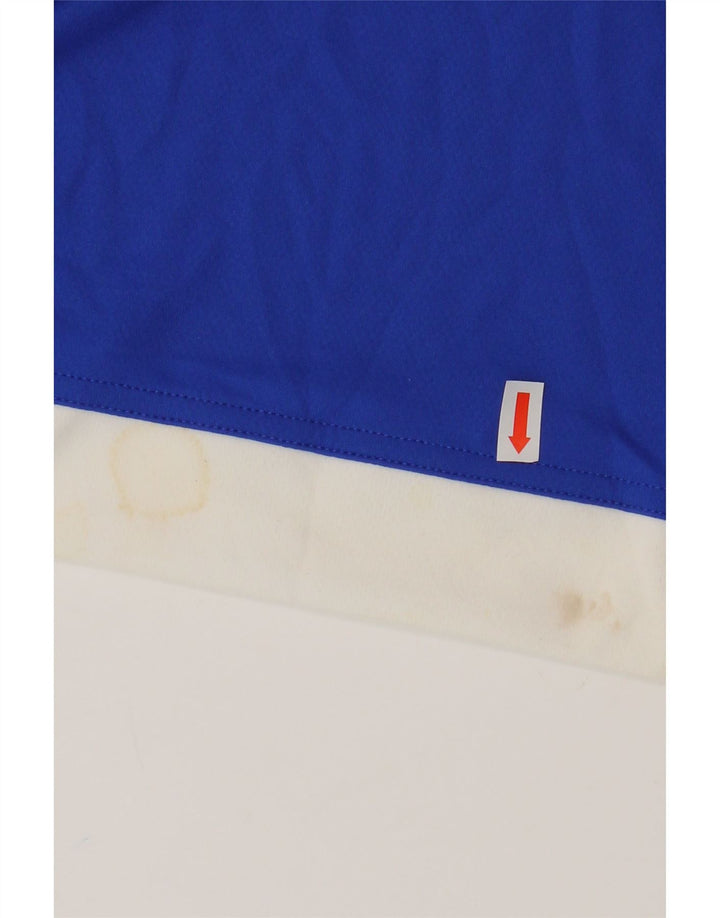 Camiseta Adidas Masculina Climalite Top Médio Azul Colourblock Poliéster