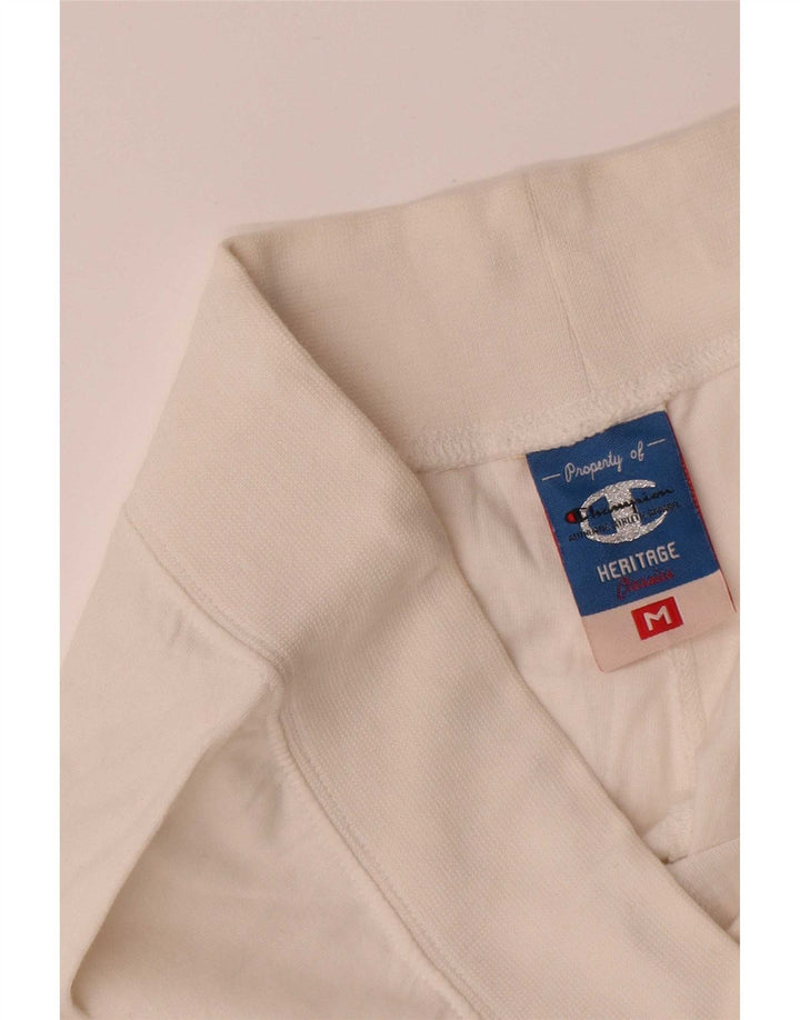 Calça de treino feminina Champion Joggers UK 14 médio branco