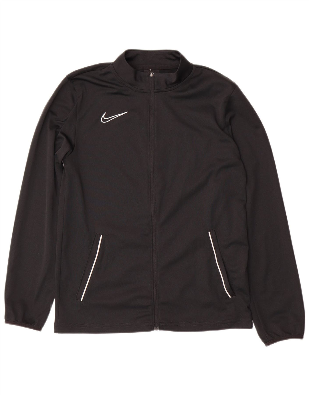 NIKE Boys Dri Fit Tracksuit Top Jacket 13-14 Anos XL Preto Poliéster
