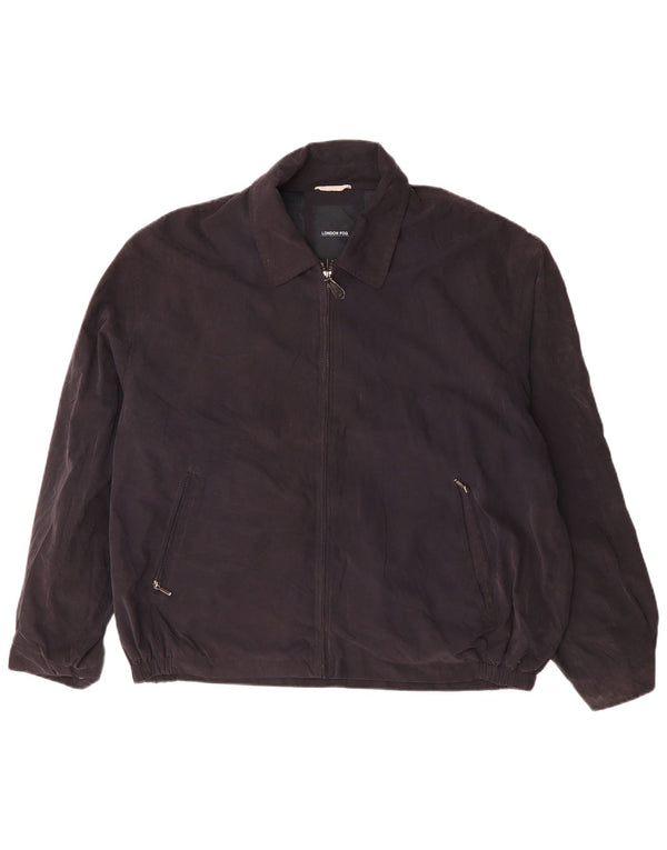 Jaqueta bomber masculina LONDON FOG UK 42 XL azul marinho poliéster