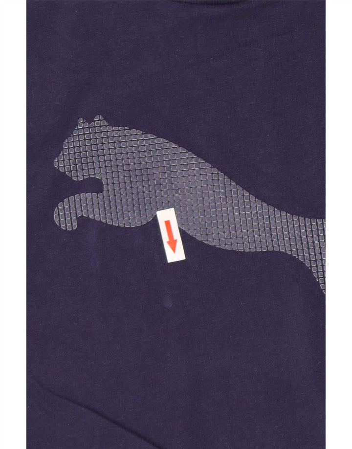 Puma Camiseta Masculina Graphic Top Grande Azul Marinho