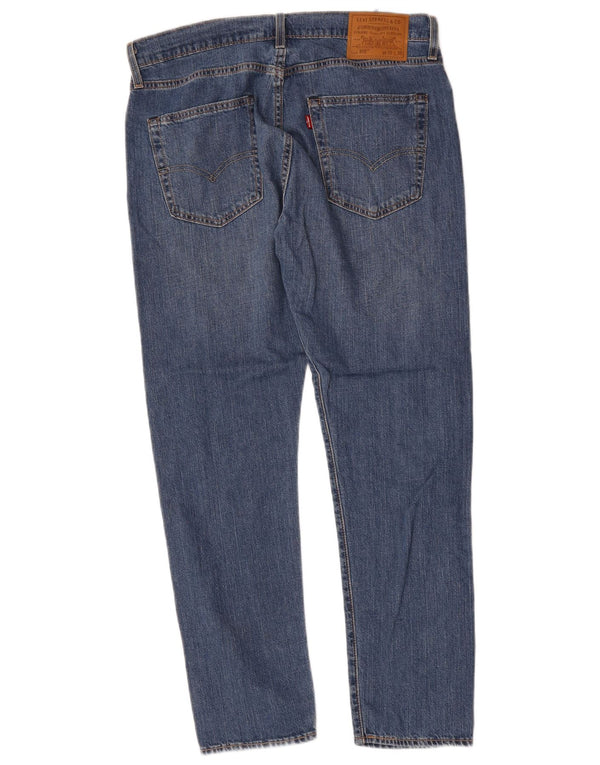 Levi's Masculino 512 Slim Tapered Jeans W33 L30 Azul Algodão