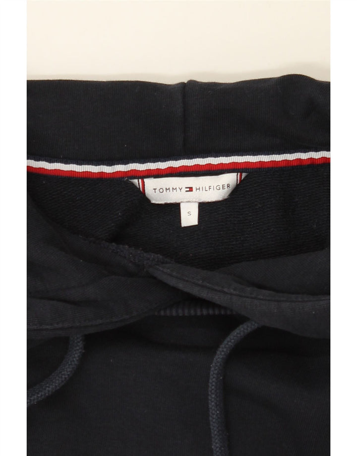 TOMMY HILFIGER Mens Hoodie Jumper Small Red Colourblock Cotton Vintage Tommy Hilfiger and Second-Hand Tommy Hilfiger from Messina Hembry 