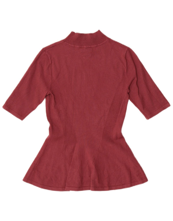 Blusa feminina Massimo Dutti UK 8 pequena vermelha