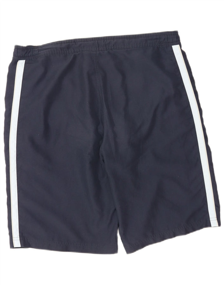 Shorts esportivos gráficos masculinos Champion XL azul marinho poliéster
