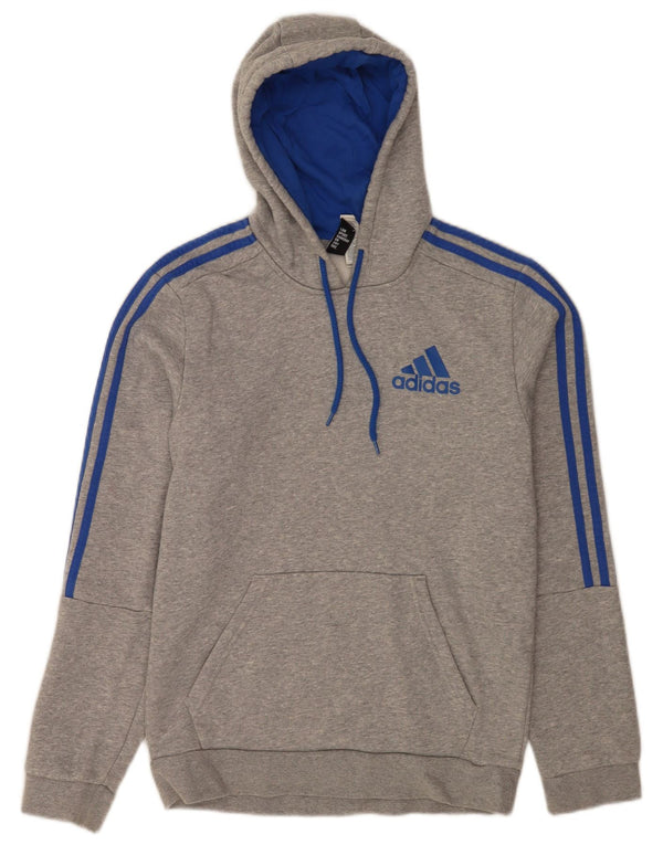 Adidas masculino moletom com capuz pequeno algodão manchado cinza