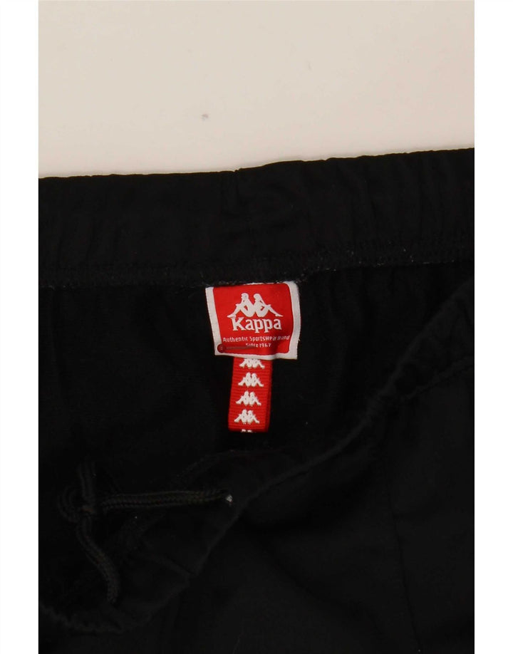 Calça feminina Kappa com corte gráfico UK 12 poliéster preto médio