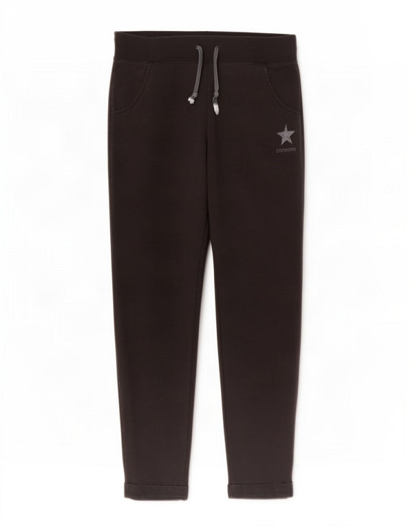 Calça de treino feminina Converse Joggers UK 16 grande algodão preto