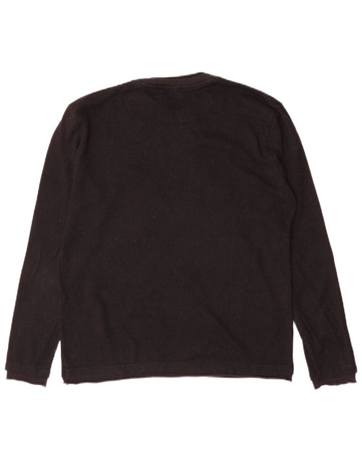 Zara Suéter masculino com gola redonda, preto médio