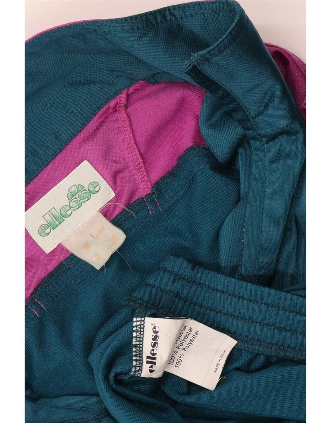 Ellesse Mens Treino Top Jaqueta Grande Poliéster Colourblock Azul