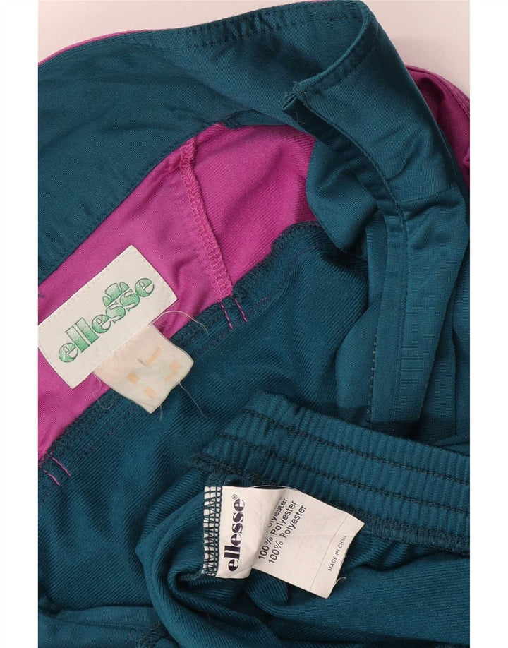 Ellesse Mens Treino Top Jaqueta Grande Poliéster Colourblock Azul