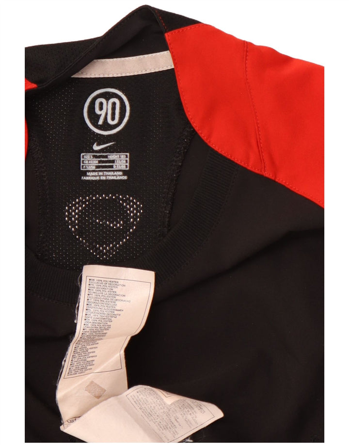 Camiseta masculina NIKE Dri Fit UK 42/44 grande preto colorblock poliéster