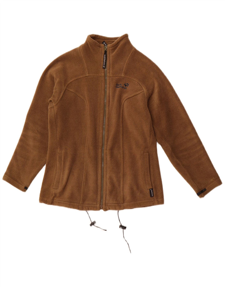 Jaqueta de lã grande JACK WOLFSKIN para mulher Reino Unido 6 XS marrom