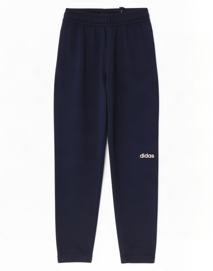 Calças de treino Adidas Boys Climalite 7-8 anos azul marinho poliéster