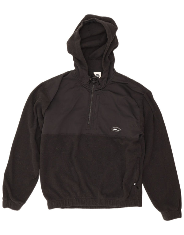 Jumper de lã com capuz Nike masculino Therma-Fit XS preto poliéster