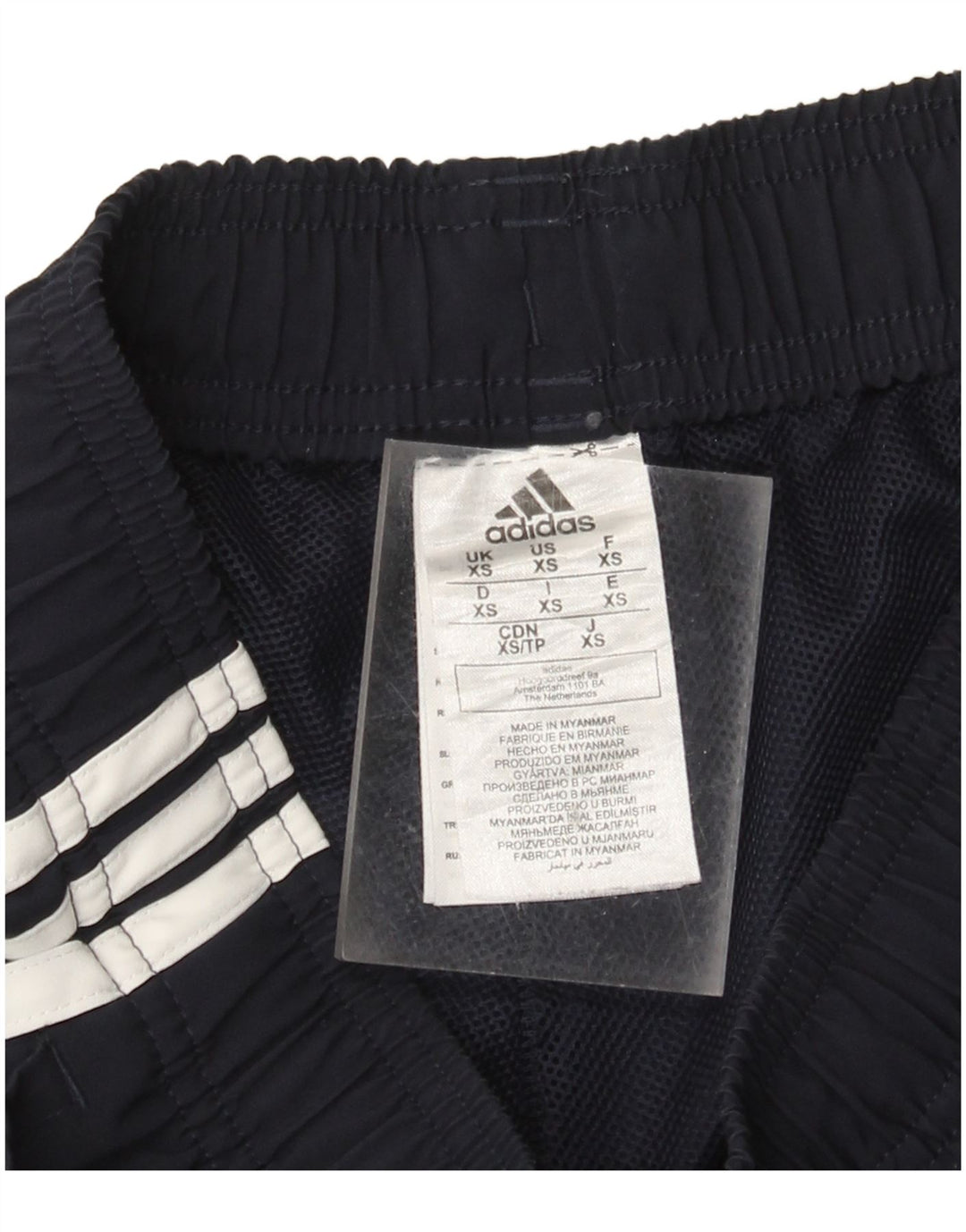 Shorts esportivos masculinos ADIDAS XS azul marinho poliéster