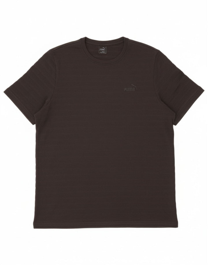 Camiseta masculina grande e alta PUMA XL algodão preto