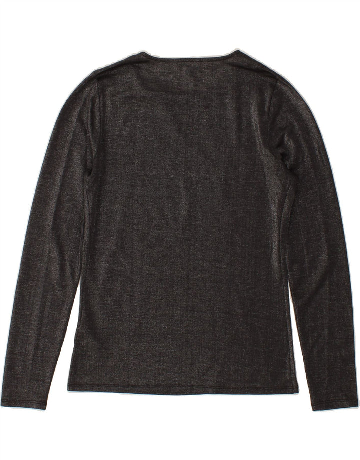 GUESS Womens Top Long Sleeve UK 10 Small Grey Vintage Guess and Second-Hand Guess from Messina Hembry 