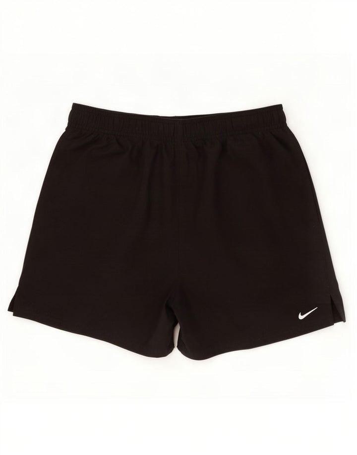 Shorts esportivos masculinos Nike médio preto poliéster