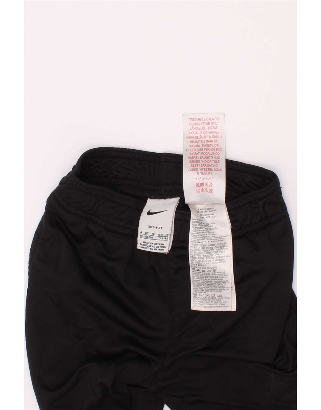 Calça de treino Nike Boys Dri Fit 3-4 anos XS preto poliéster