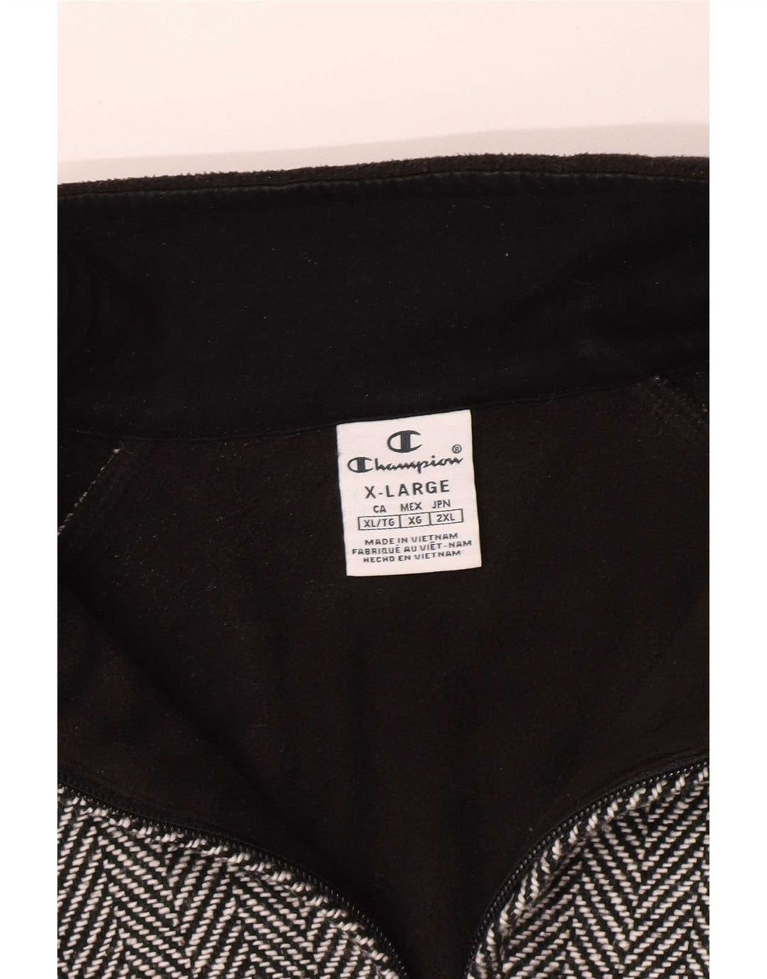 Jaqueta bomber feminina Champion UK 18 XL preta espinha de peixe