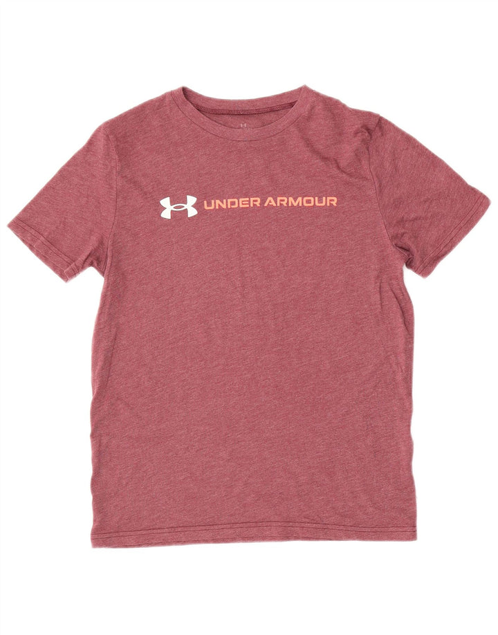 Camiseta gráfica UNDER ARMOUR Boys 9-10 anos médio Borgonha