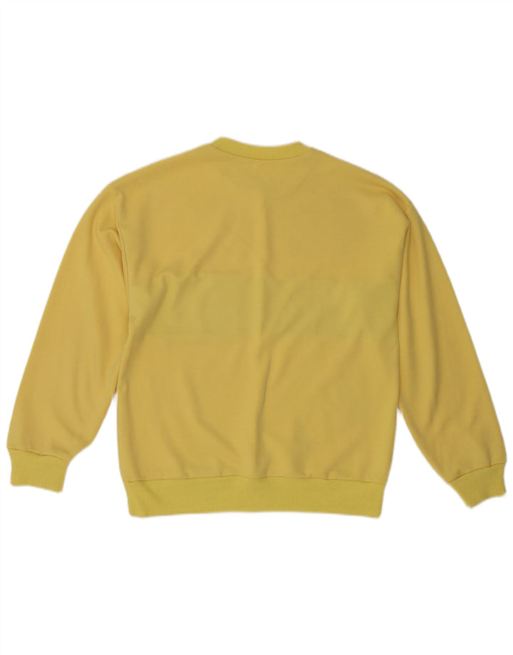 Moletom masculino vintage Jumper pequeno amarelo colorblock