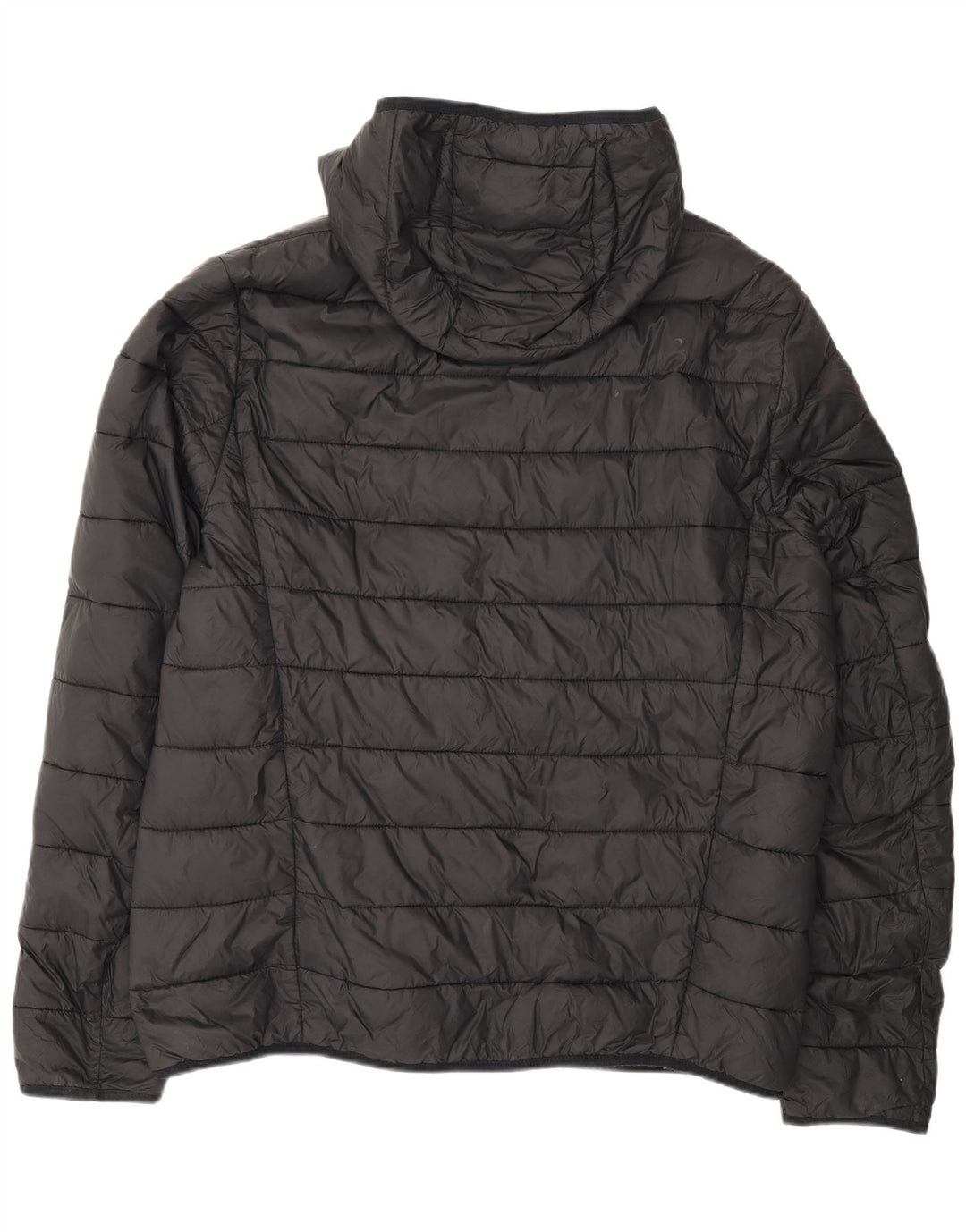 Jaqueta masculina acolchoada com capuz Hugo Boss UK 44 2XL poliamida preta