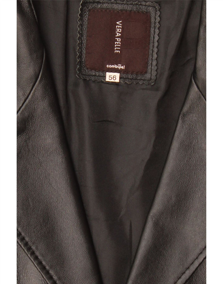 Jaqueta de couro masculina Conbipel IT 56 2XL couro preto