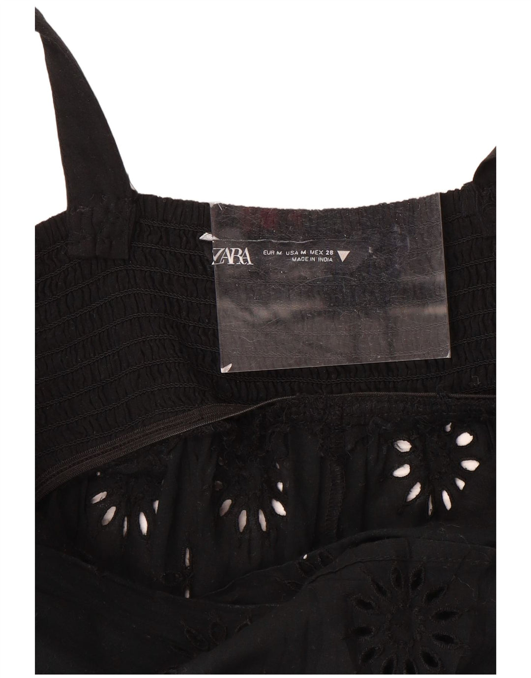 Vestido maxi feminino sem mangas Zara Reino Unido 12 médio preto