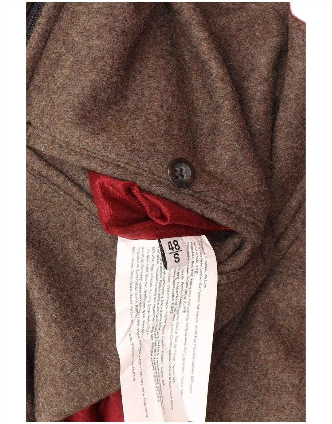 Jaqueta de couro masculina STRELLSON IT 48 couro marrom médio