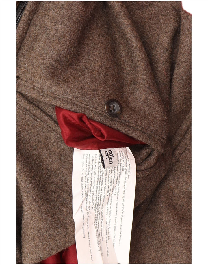 Jaqueta de couro masculina STRELLSON IT 48 couro marrom médio