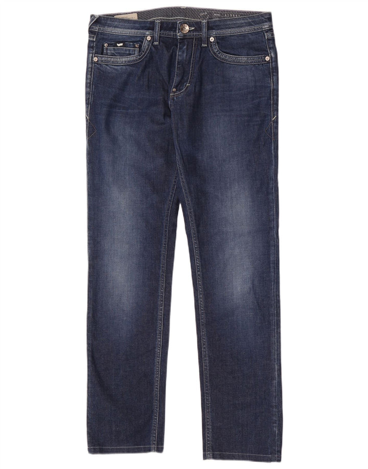 Gas Womens Albert Slim Jeans W32 L31 Azul Algodão