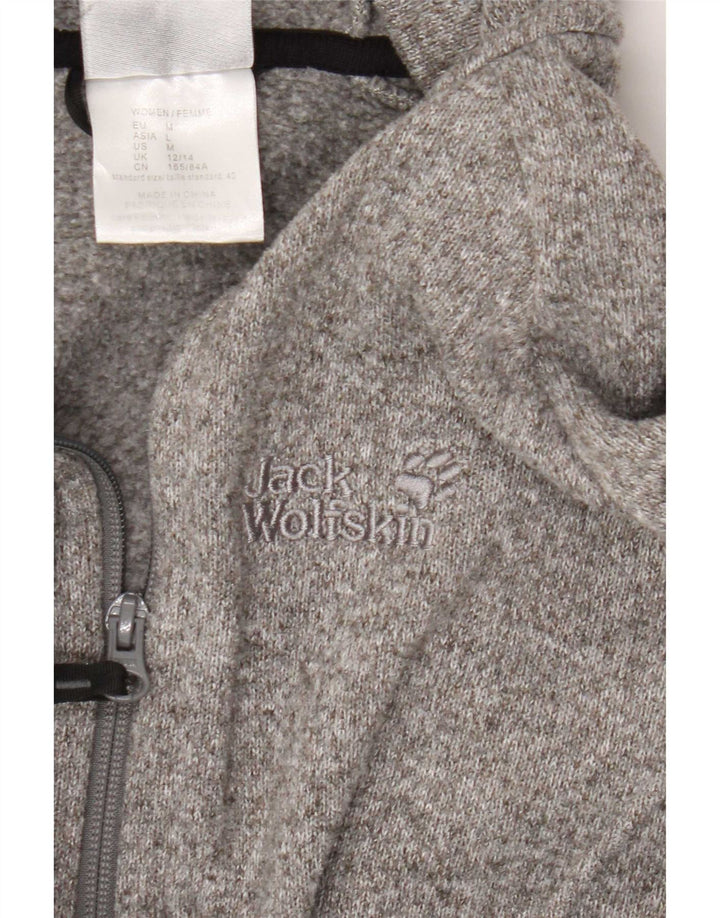 Jaqueta de treino feminina Jack Wolfskin Reino Unido 12/14 cinza médio manchado