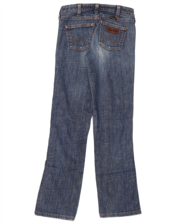 Wrangler feminino Eve Bootcut jeans W26 L29 algodão azul