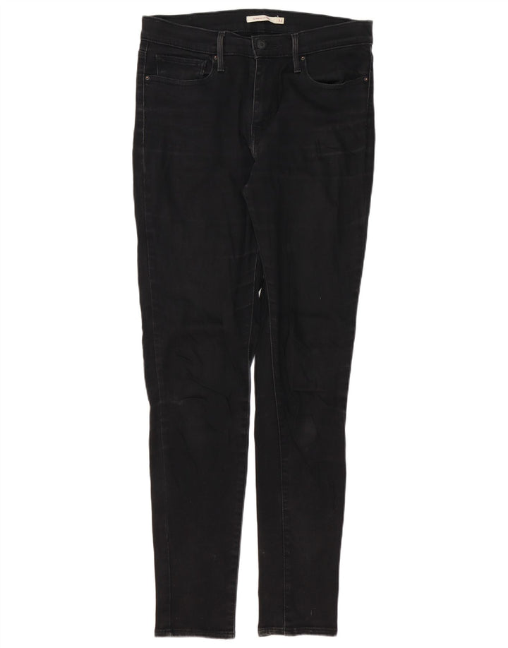 Calça jeans skinny feminina Levi's W31 L32 algodão preto