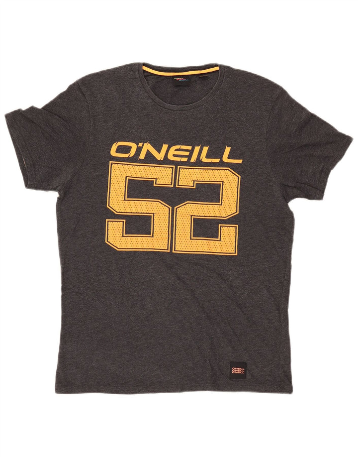 Camiseta masculina gráfica O'NEILL Top cinza médio algodão