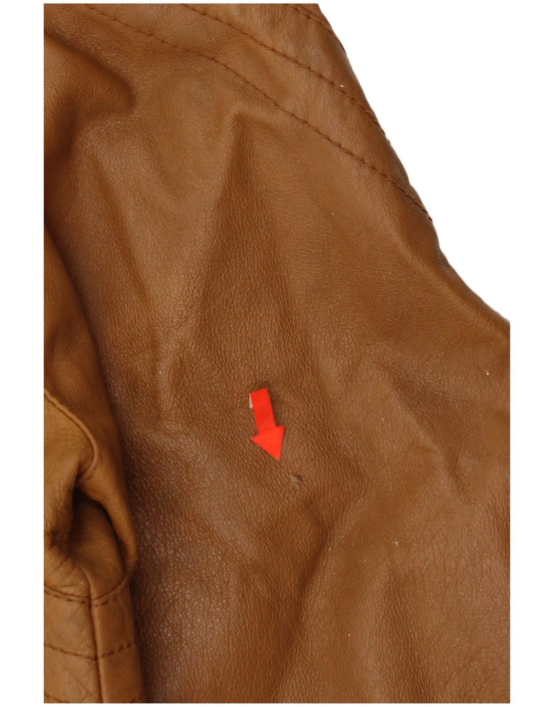 Jaqueta de couro feminina vintage IT 44 couro marrom médio