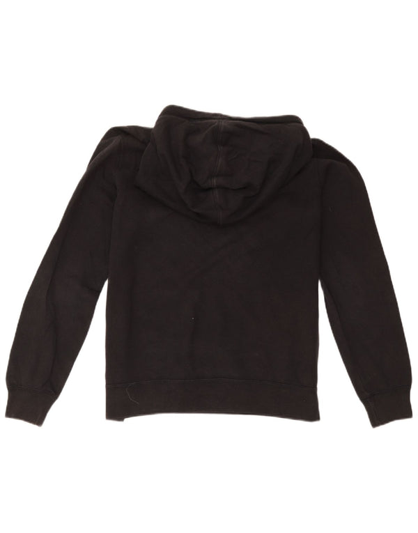 Nike Womens Hoodie Jumper UK 14 Médio Algodão Preto