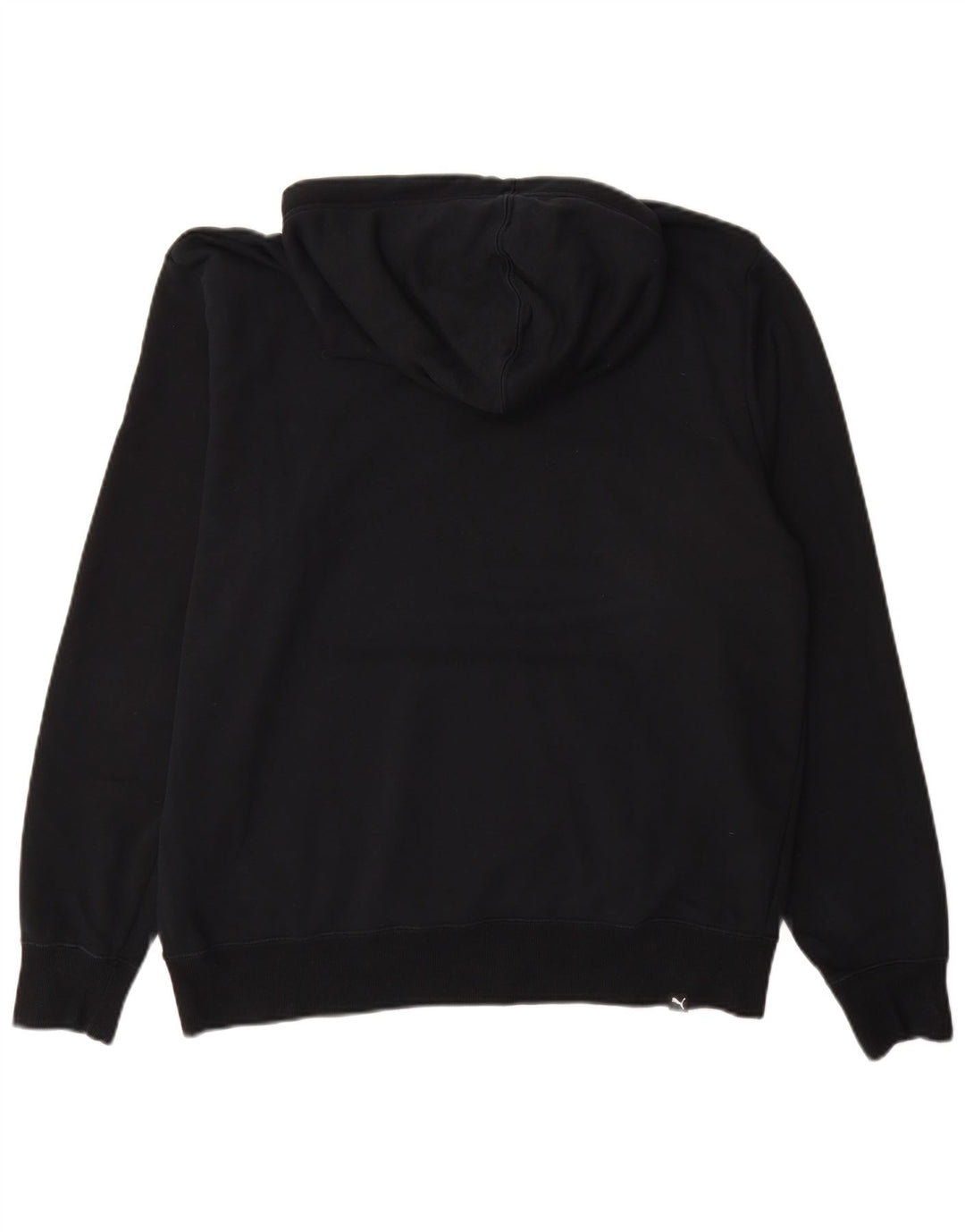 Suéter com capuz gráfico masculino PUMA grande algodão colorido preto