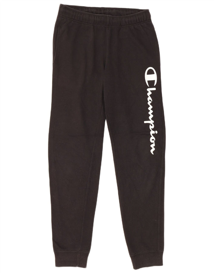 Calça esportiva masculina Champion Graphic Joggers pequena preta