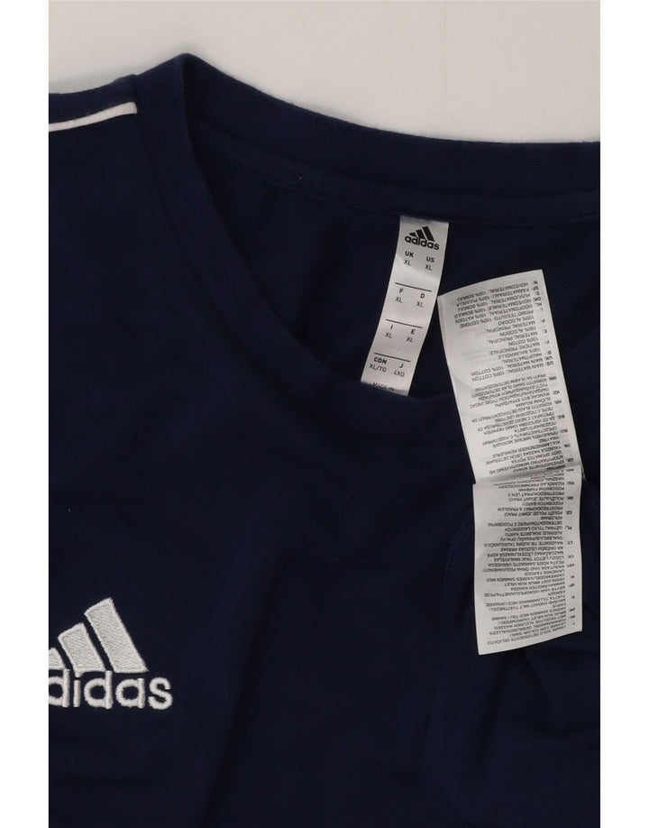 Camiseta masculina ADIDAS Top XL azul marinho algodão