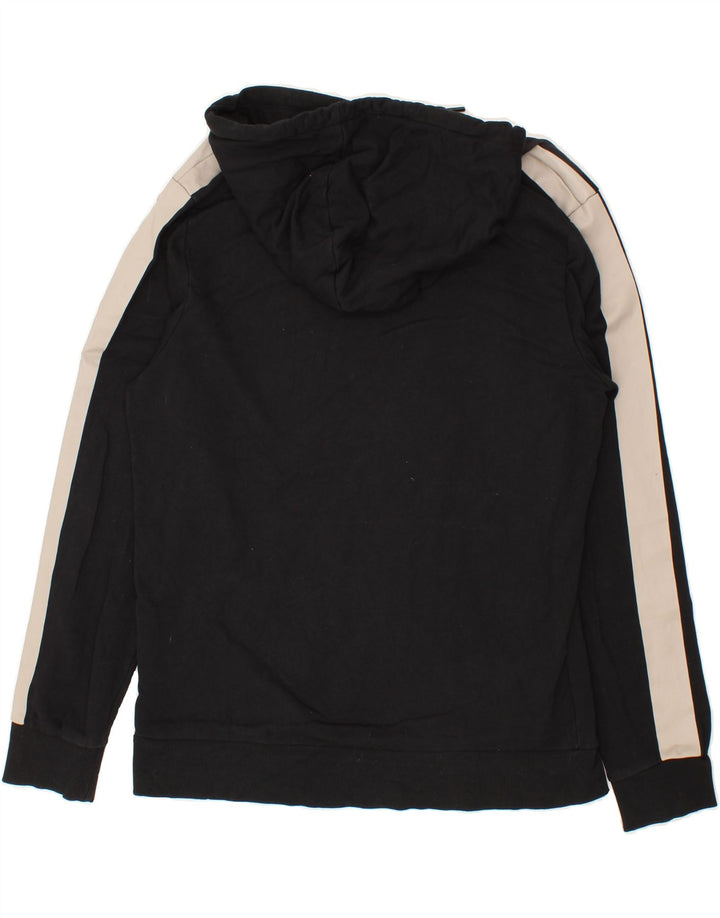 JACK & JONES Mens Hoodie Jumper XL Black Cotton Vintage Jack & Jones and Second-Hand Jack & Jones from Messina Hembry 