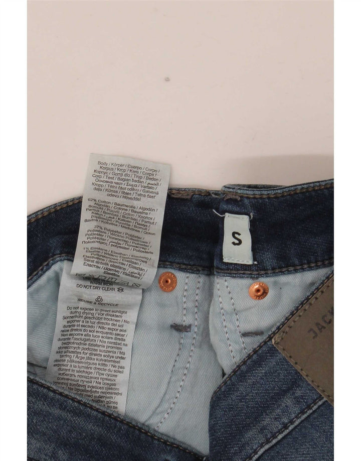 Shorts jeans masculino Jack & Jones pequeno W32 algodão azul