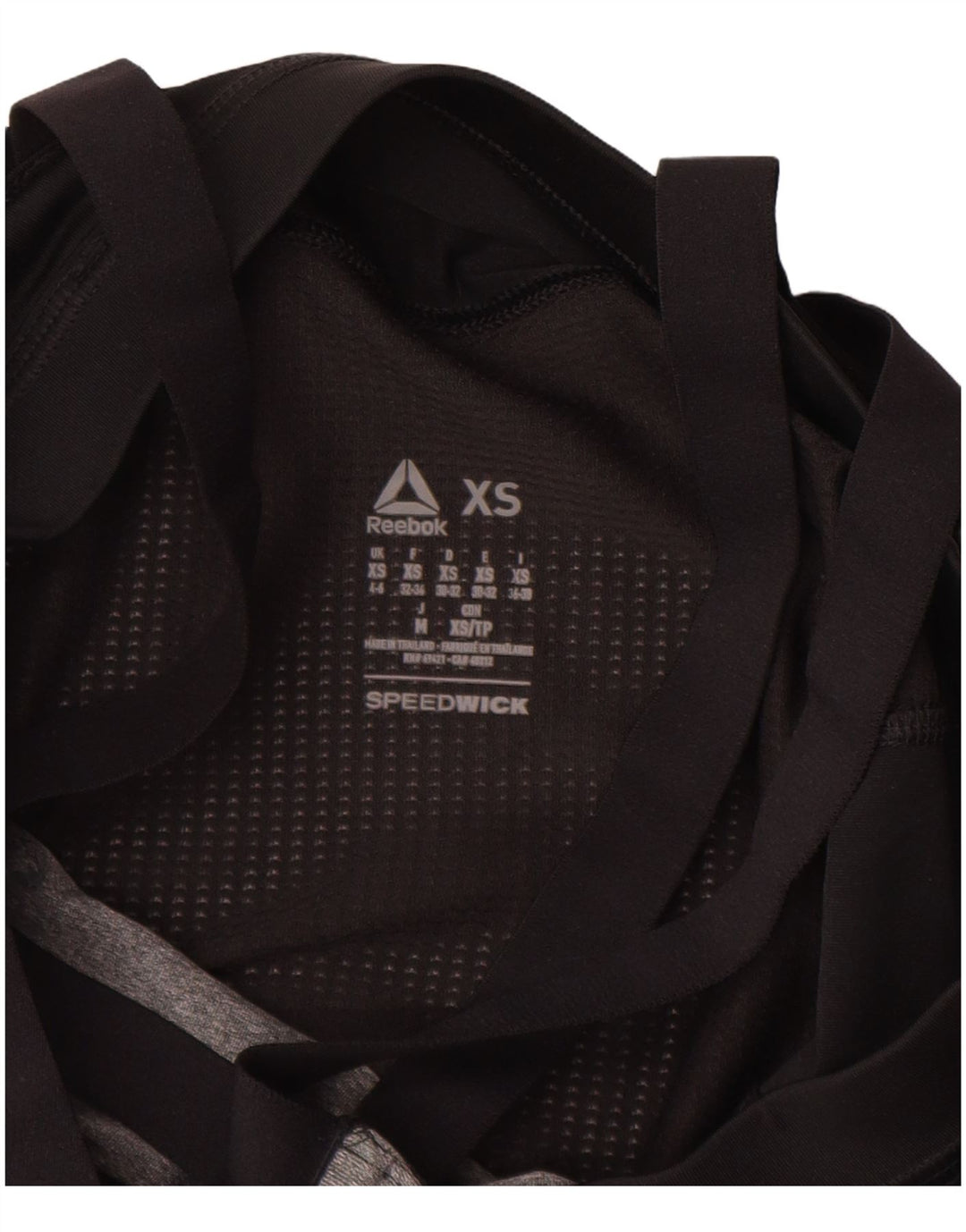 REEBOK feminino Les Mills Graphic Vest Top UK 4/6 XS cinza bloco colorido