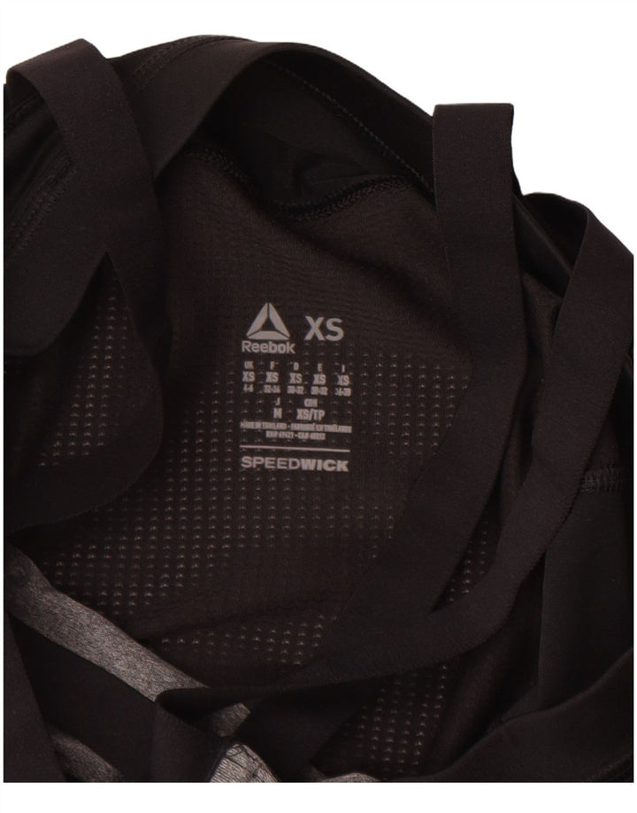 REEBOK feminino Les Mills Graphic Vest Top UK 4/6 XS cinza bloco colorido