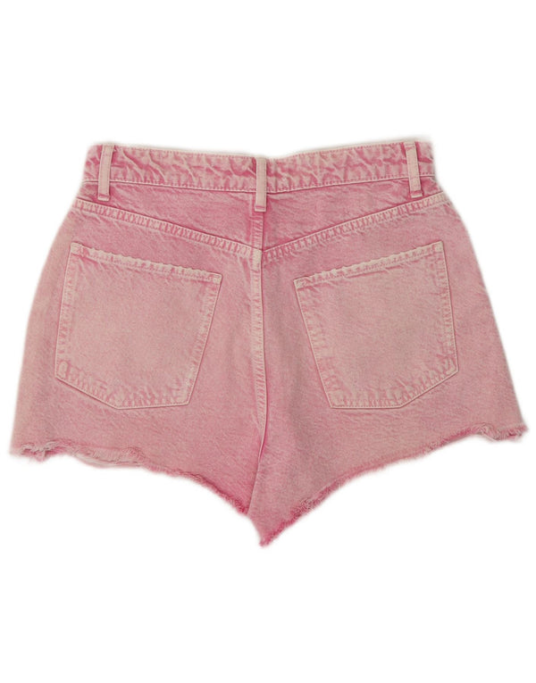 Calça jeans feminina Zara Acid Wash EU 40 Médio W30 rosa