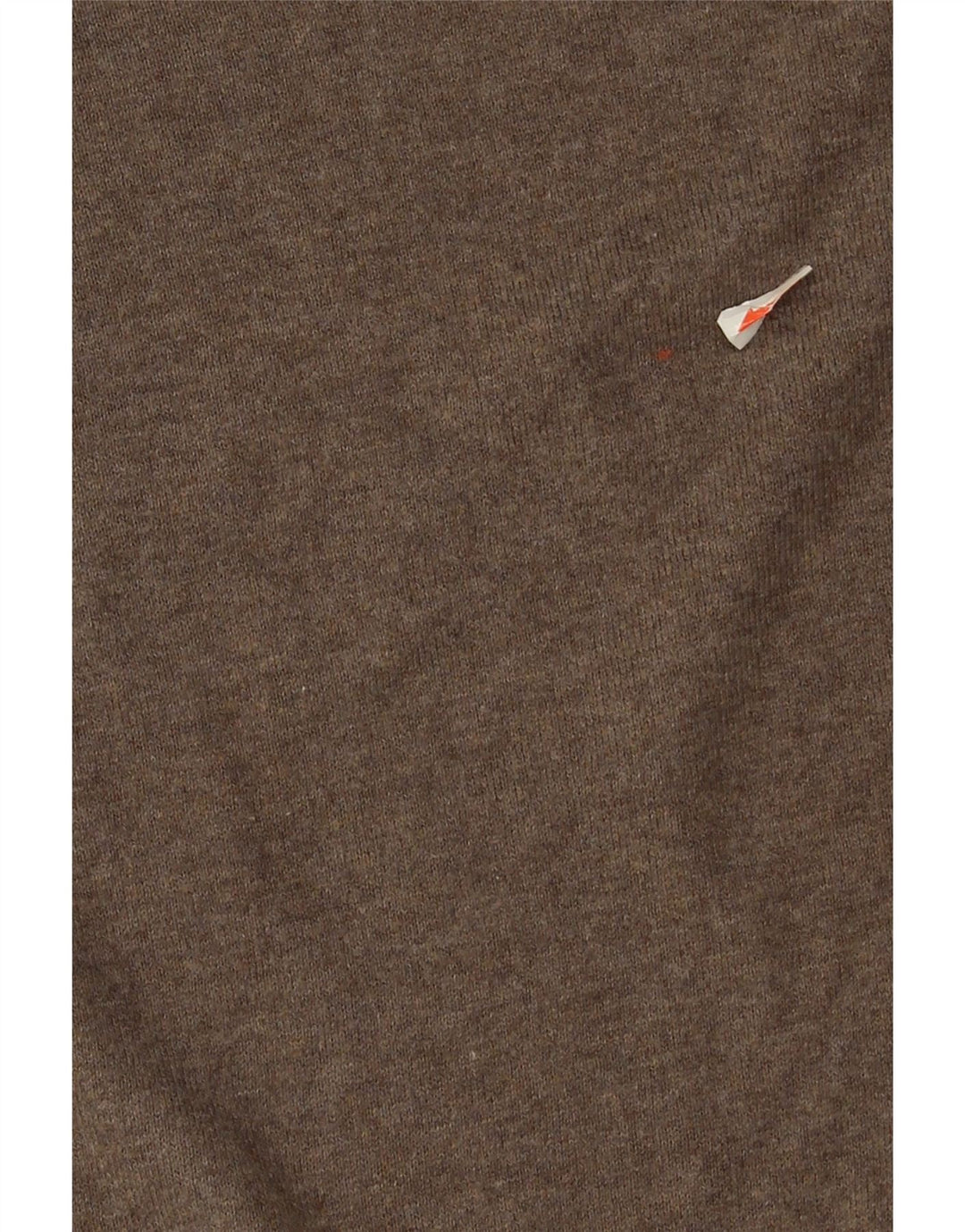 Suéter masculino ZARA com decote em V grande algodão marrom