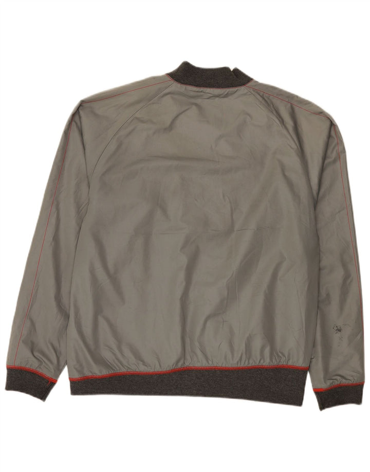Jaqueta bomber masculina Puma UK 38 cinza médio bloco colorido